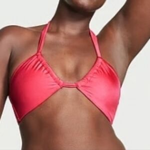 Victoria's Secret | Swim Twist Multiway Halter Bikini Top XS Wild Strawberry